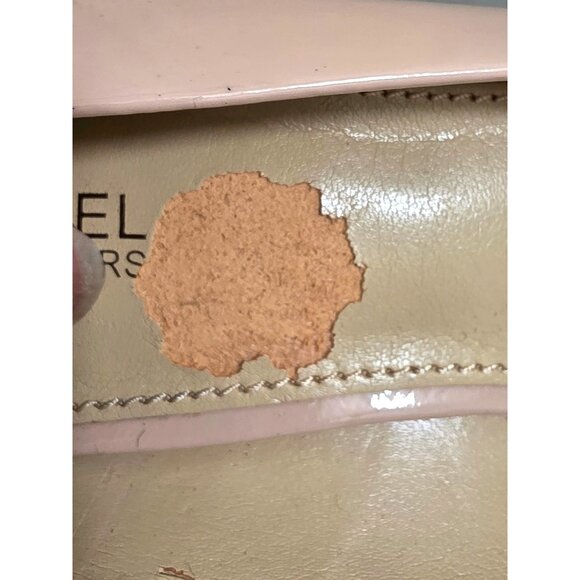 Michael Kors Nude Patent Leather Heels With Rhinestone Detail Size 6.5M - Picture 12 of 14